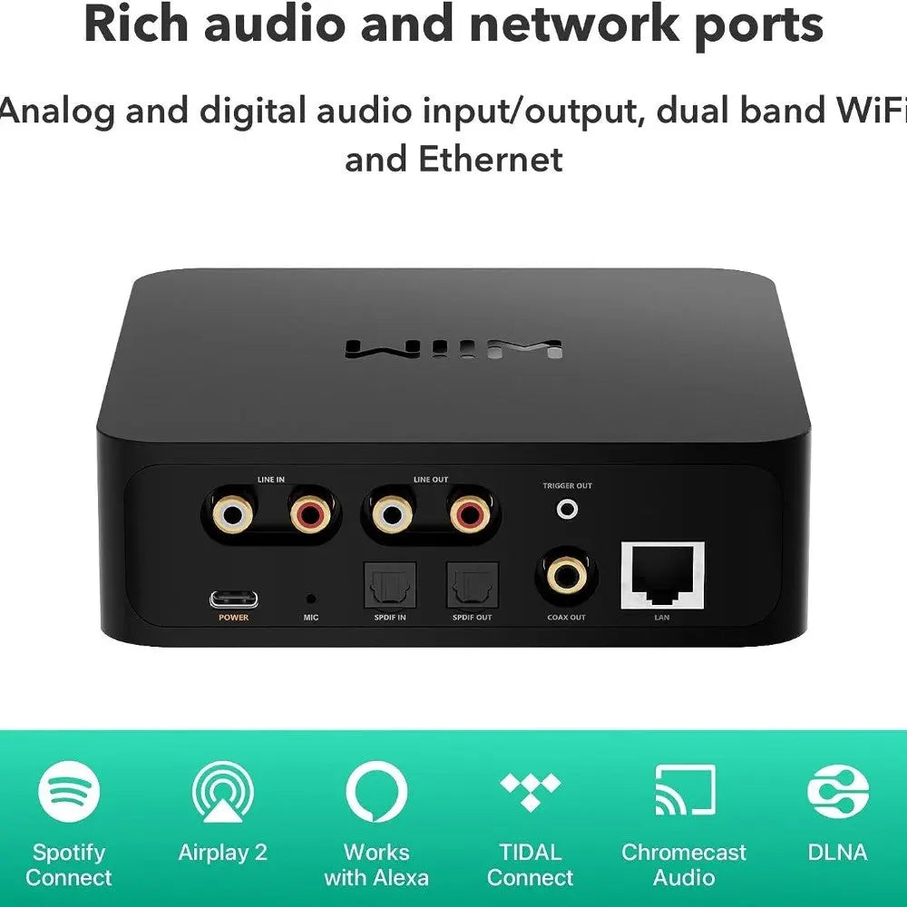 WiiM Pro Plus Wireless Audio Streamer AirPlay 2 & Chromecast WiiM