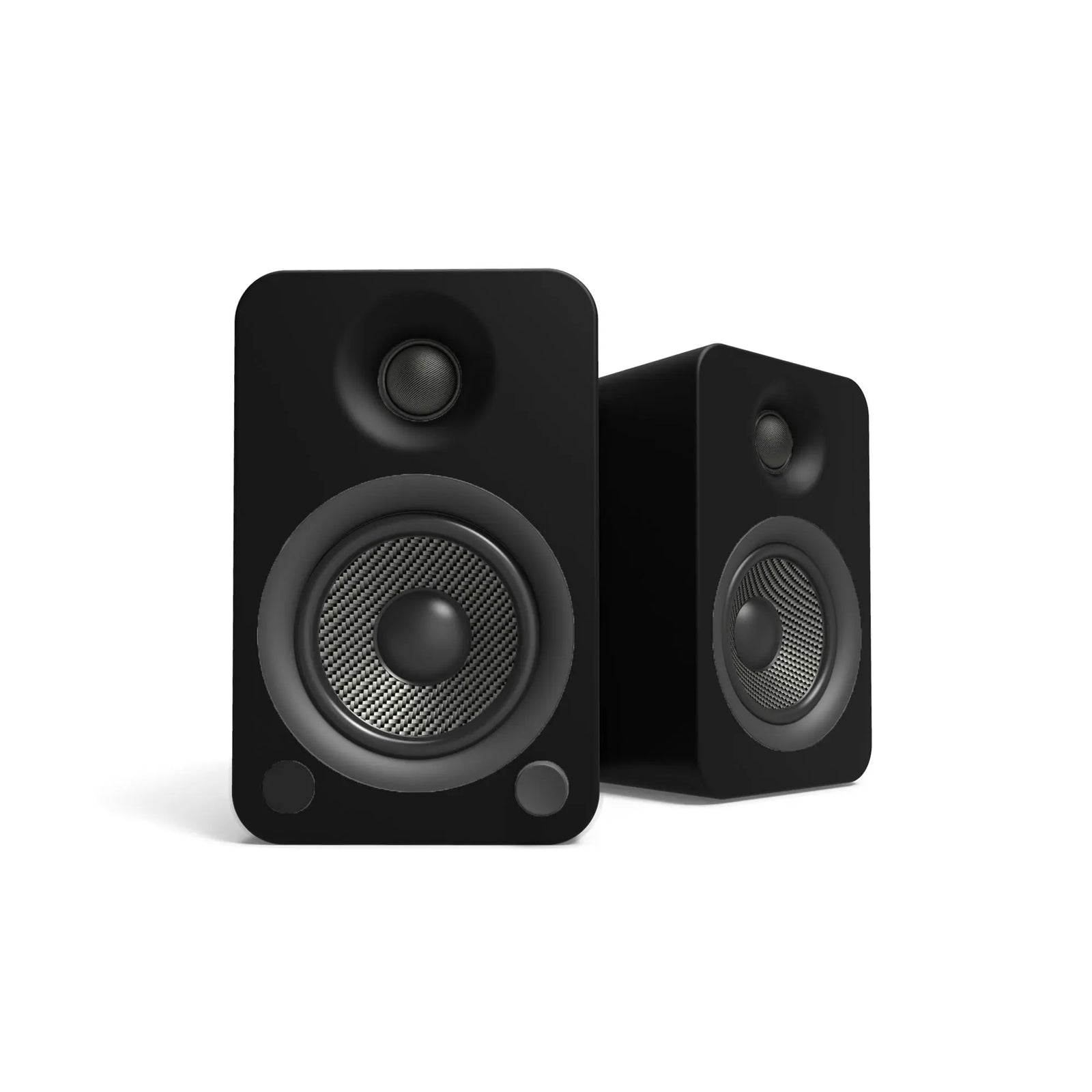 Kanto YU4 140W Powered Bookshelf Speakers with Bluetooth and Phono Preamp - Pair, Matte Black Kanto