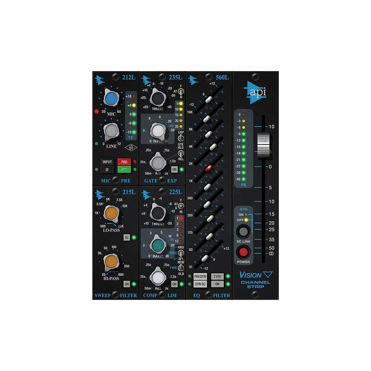 Universal Audio UAD API Vision Channel Strip Collection (Digital Download) Universal Audio