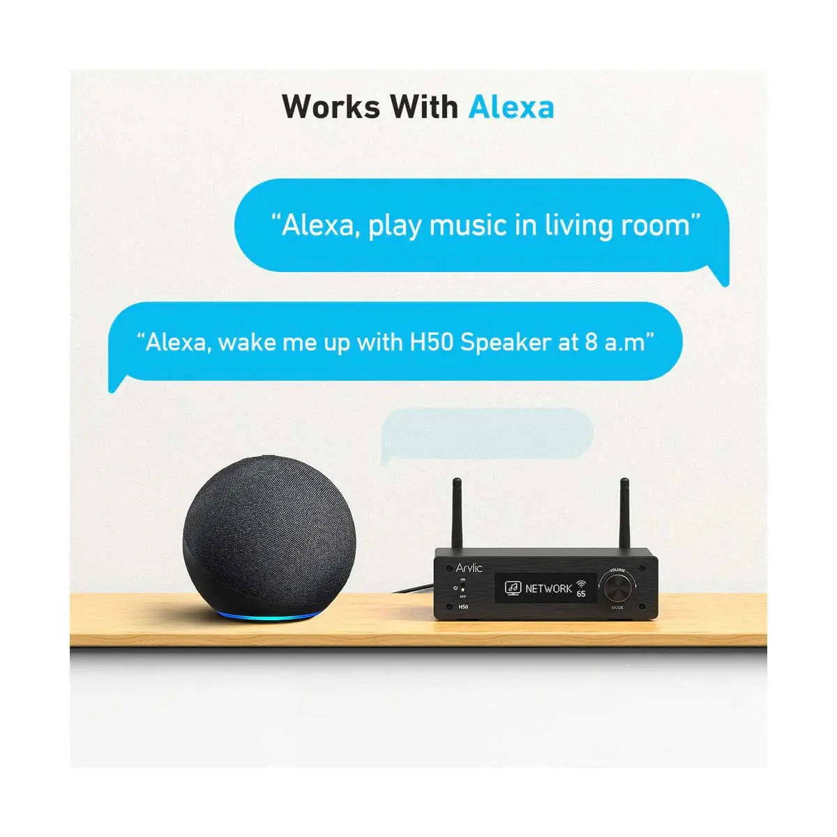 Arylic H50 Wireless Stereo Amplifier - 32V Version Arylic