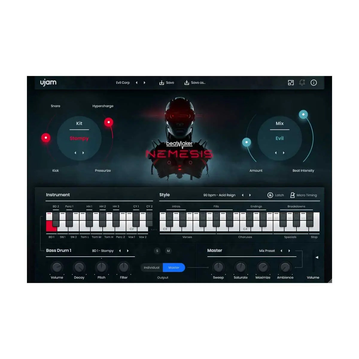 UJAM NEMESIS Broken Dark Cyber Punk Beats (Serial Nr + Download) UJAM