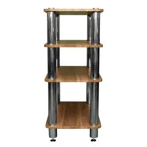Silcron Steelseries 4 Shelf Hi-Fi Rack – Timber