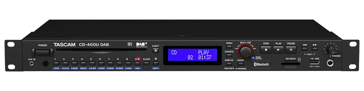TASCAM CD-400UDAB CD/SD/USB Player with Bluetooth® receiver and FM/AM tuner Koala Audio