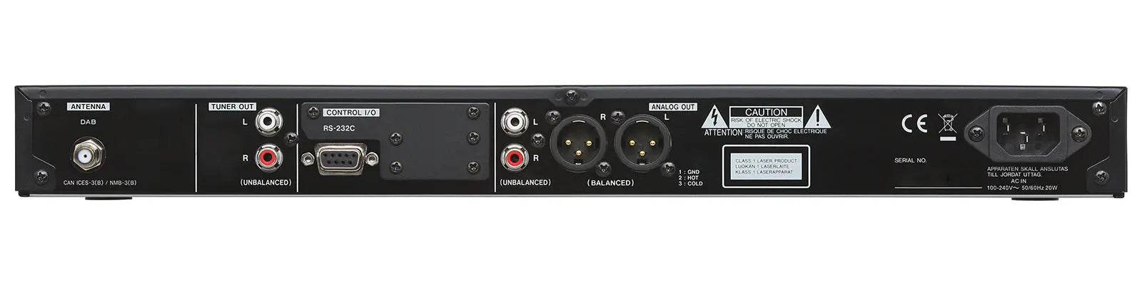 TASCAM CD-400UDAB CD/SD/USB Player with Bluetooth® receiver and FM/AM tuner Koala Audio