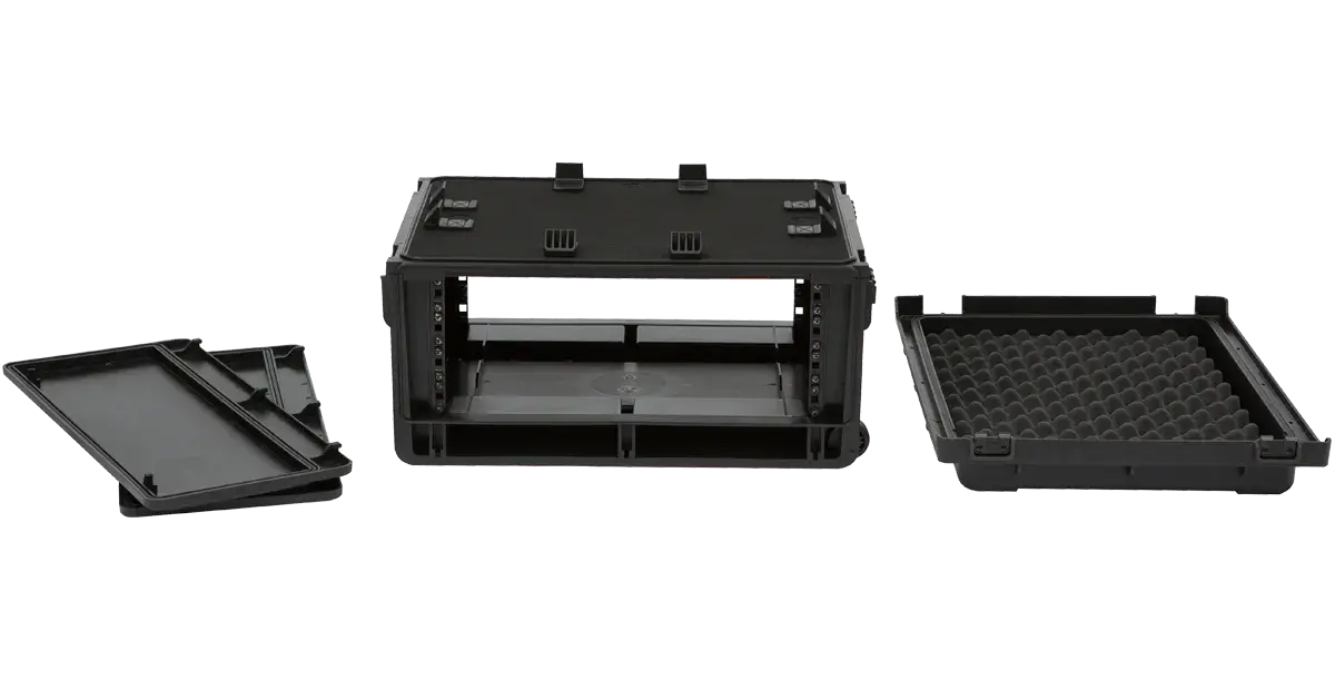 SKB 1SKB-ISF4U Injection Molded 4U Studio Flyer Rack Case SKB