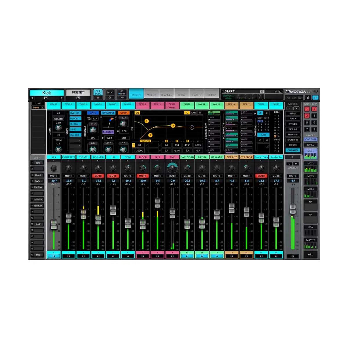 Waves eMotion LV1 Live Mixer – 16 Stereo Channels (Digital Download) Waves