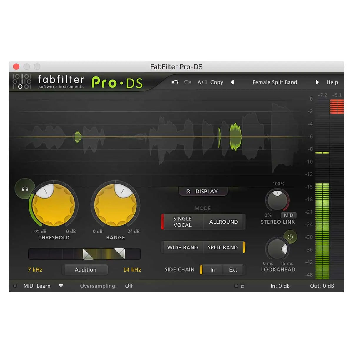 FabFilter Pro-DS Intelligent De-Esser Plug-In (Serial Nr + Download)
