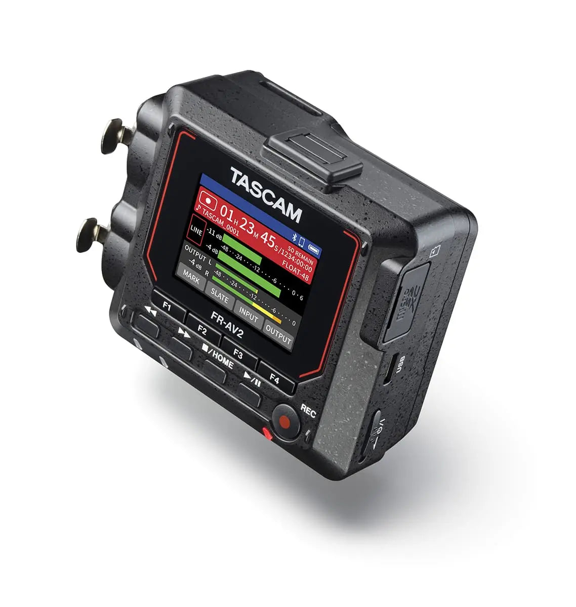 TASCAM FR-AV2 Compact 32-bit Float Field Recorder and Timecode Generator with Mixer TASCAM