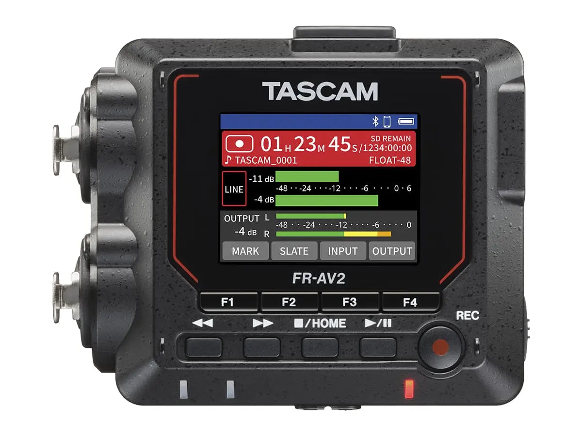 TASCAM FR-AV2 Compact 32-bit Float Field Recorder and Timecode Generator with Mixer TASCAM