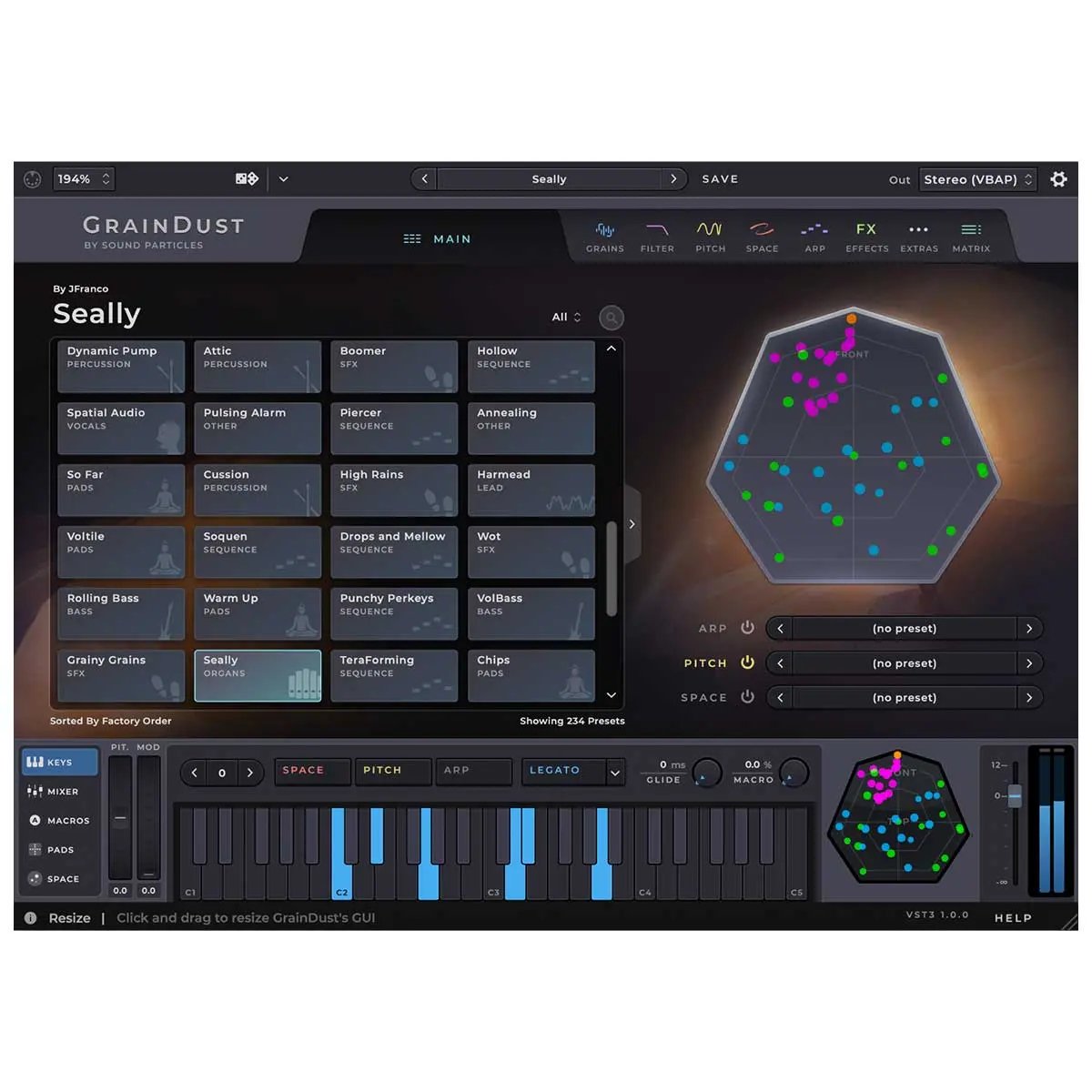 Sound Particles GrainDust Granular Synthesizer Perpetual (Digital Download) Sound Particles