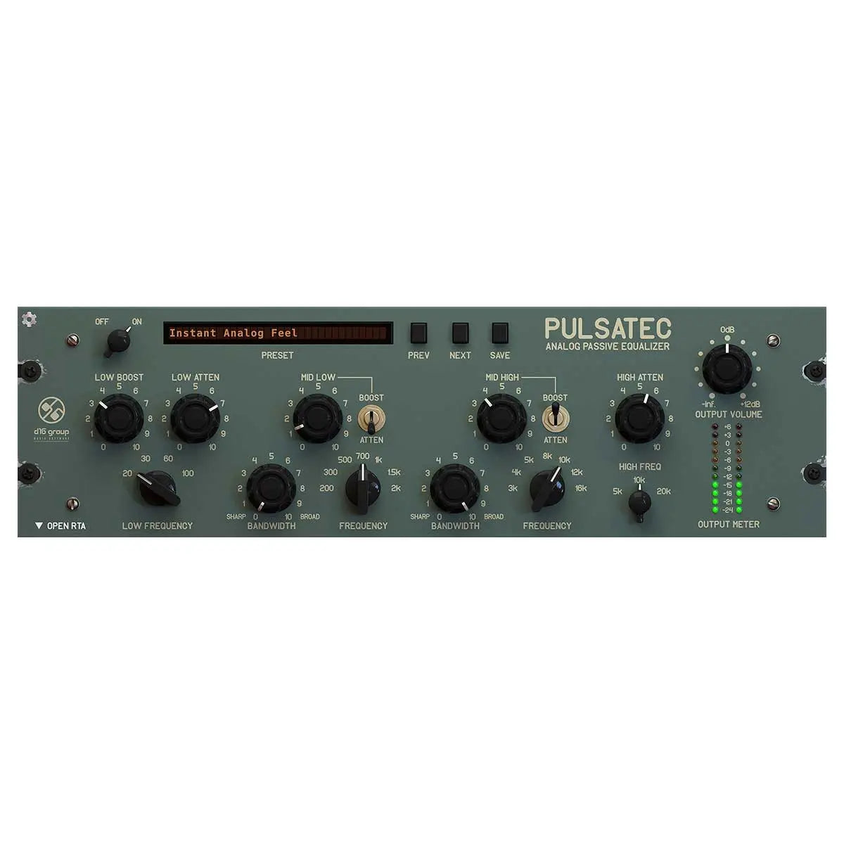 D16 Pulsatec Analog Passive Equalizer Plug-In Emulation (Digital Download) - Koala Audio