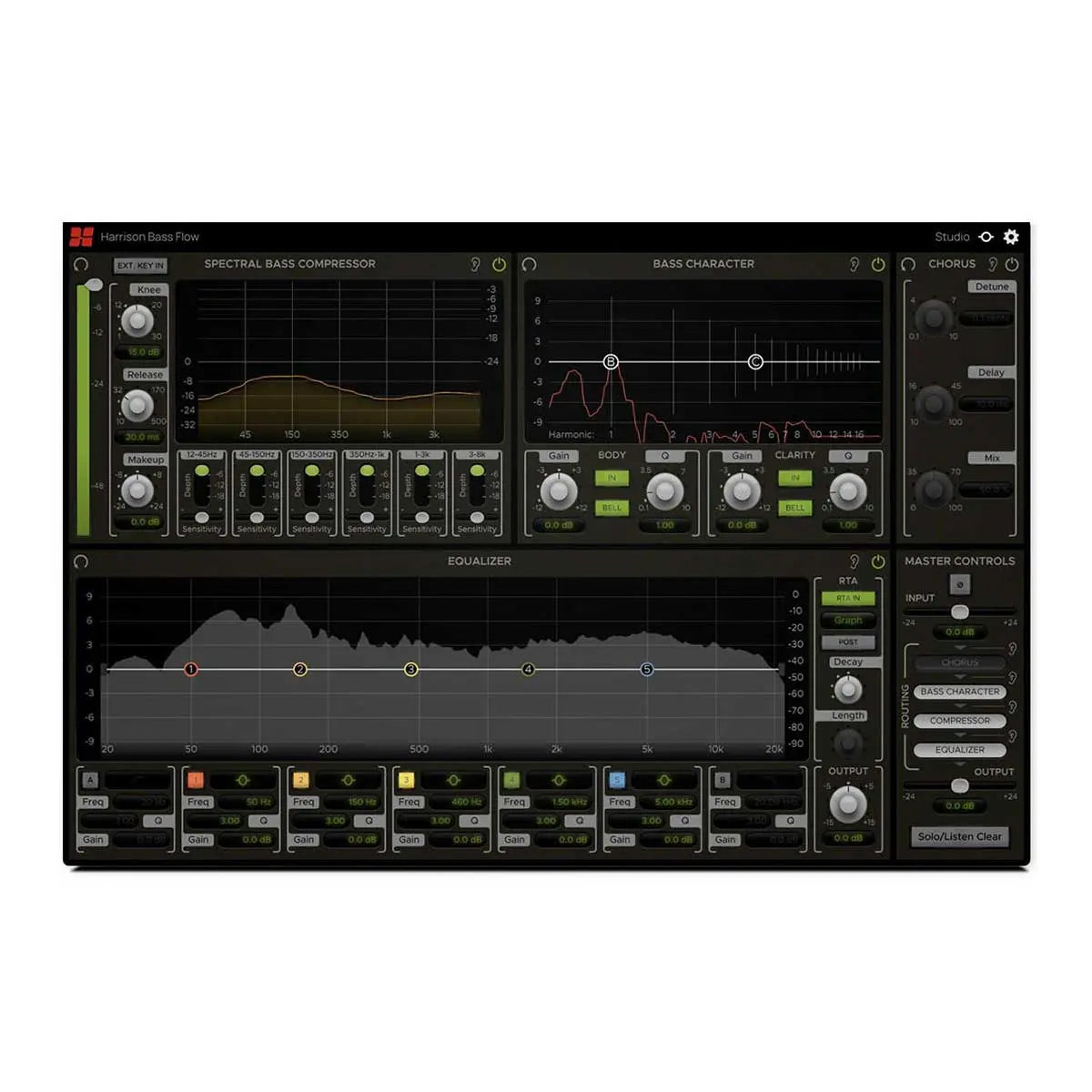 Harrison & SSL Bass Flow and Guitarstrip Bundle (Serial Nr + Download) Solid State Logic