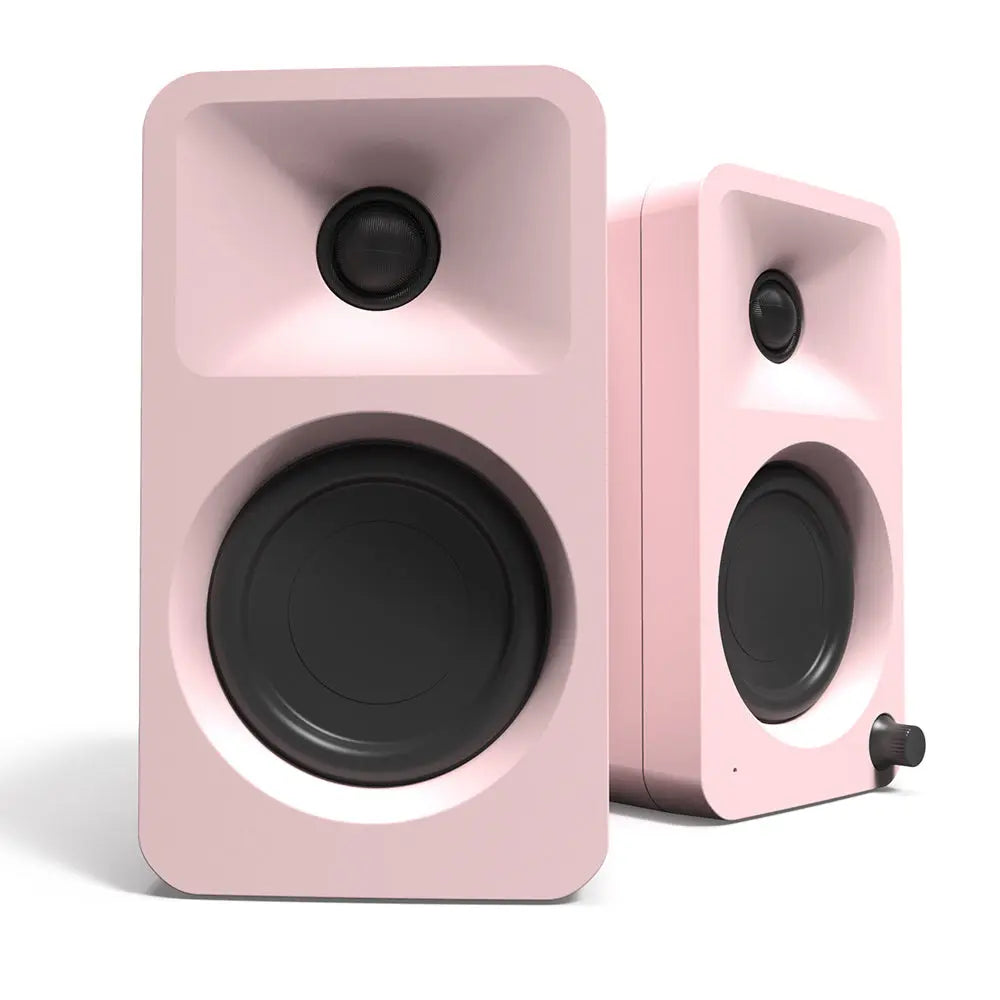 Kanto ORA 100W Powered Reference Desktop Computer Speakers with Bluetooth 5.0 Pink Kanto