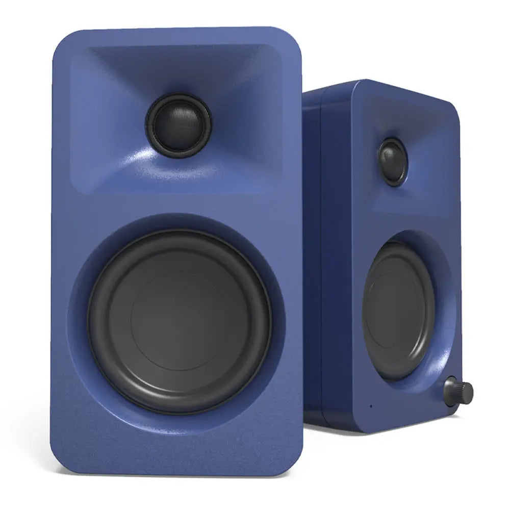 Limited Edition - Kanto ORA 100W Powered Reference Desktop Computer Speakers with Bluetooth 5.0 Indigo Kanto