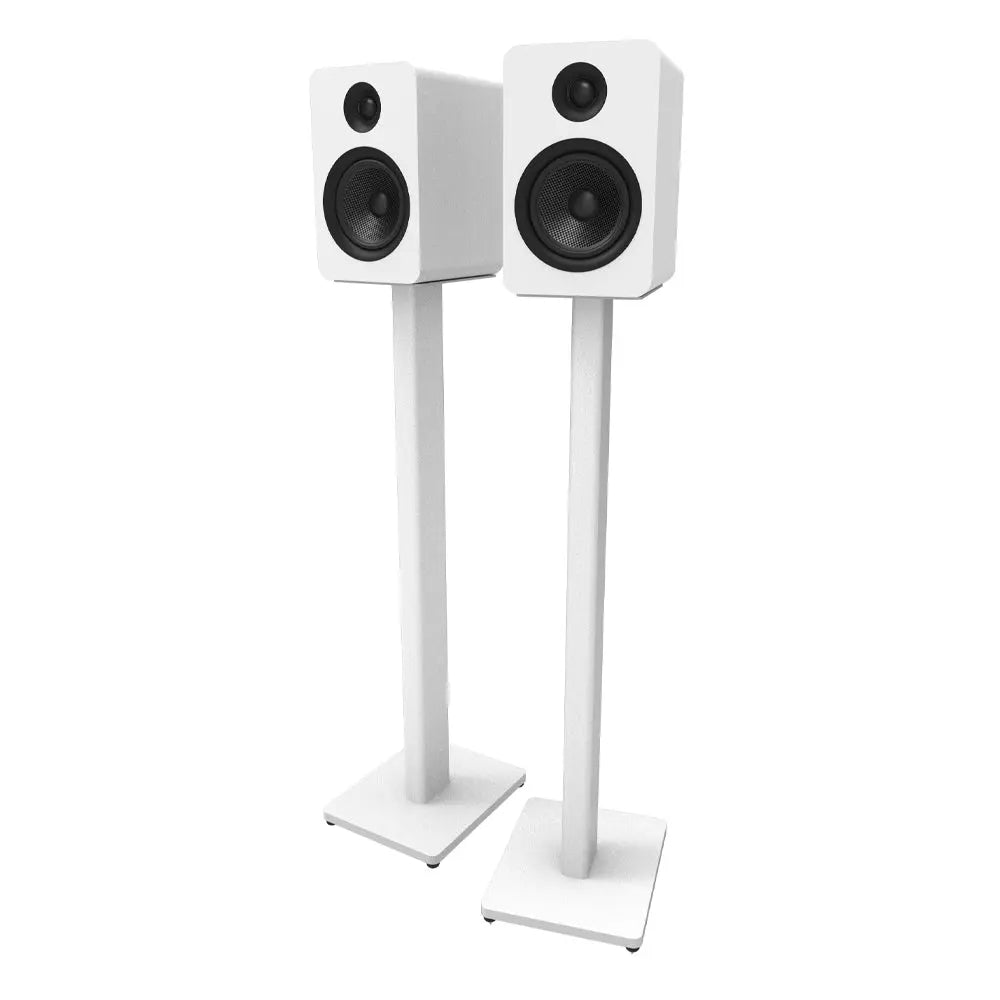 Kanto ST34W 34" Universal Bookshelf Speaker Floor Stand - White, Pair Kanto