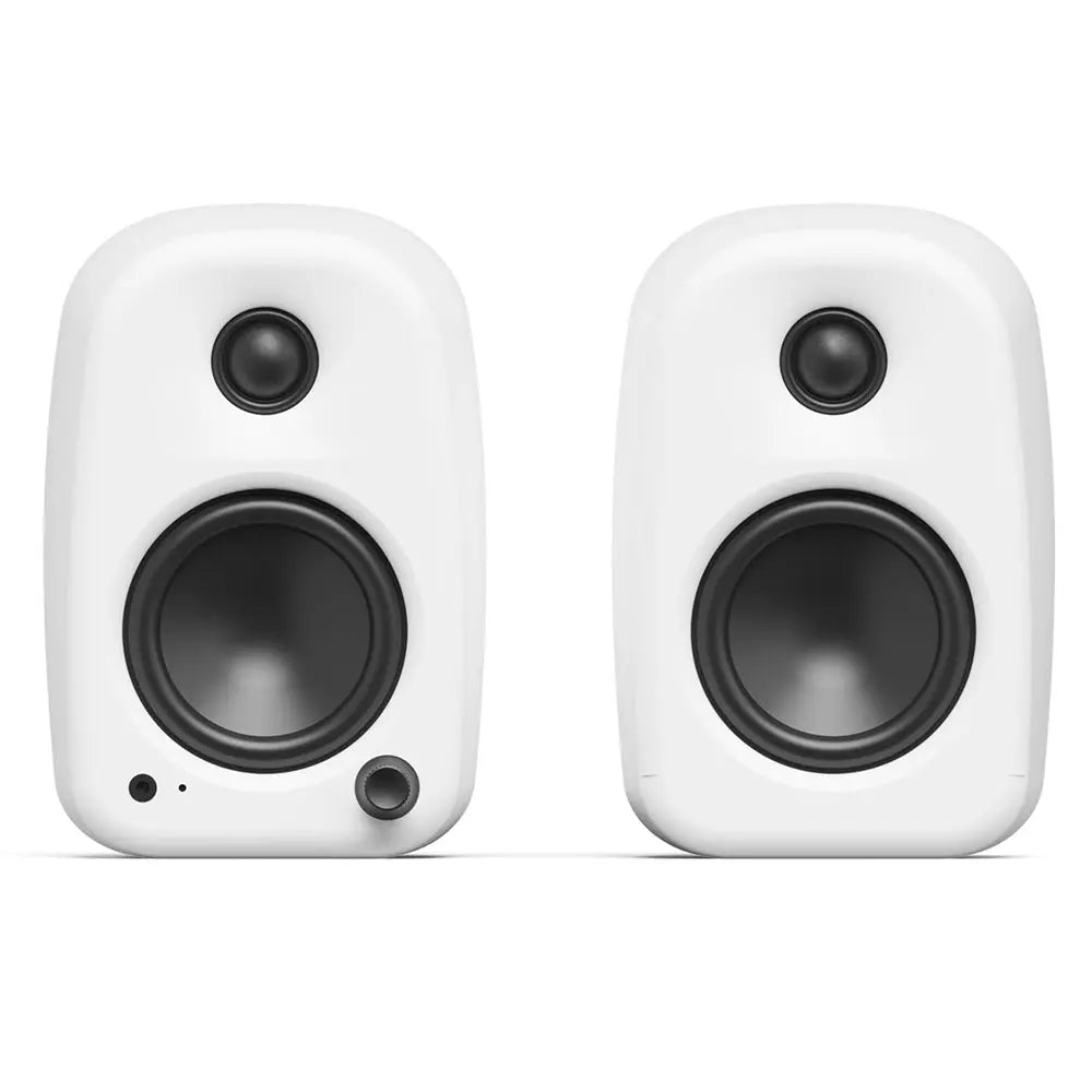 Kanto UKI 100W Desktop Speakers with Bluetooth, USB-C, Headphone out, Chalk (Matte White), Pair Kanto