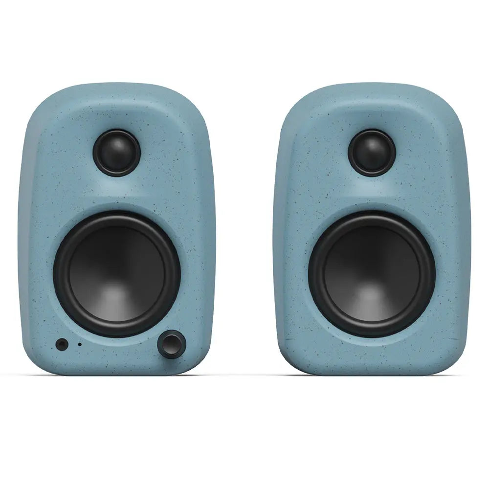 Kanto UKI 100W Desktop Speakers with Bluetooth, USB-C, Headphone out, Cornflower (Matte Blue), Pair Kanto