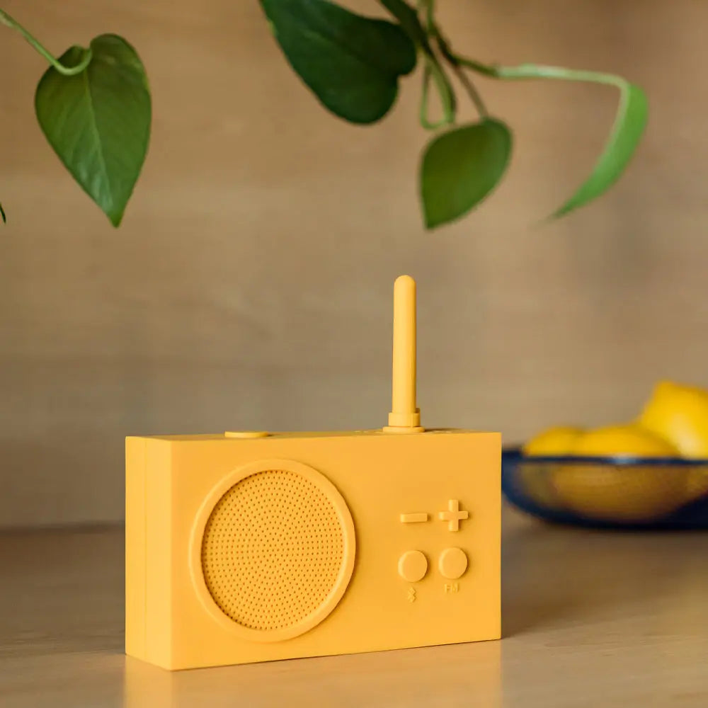 Lexon Thykho 3 Fm Radio & Bluetooth Speaker - Yellow Lexon