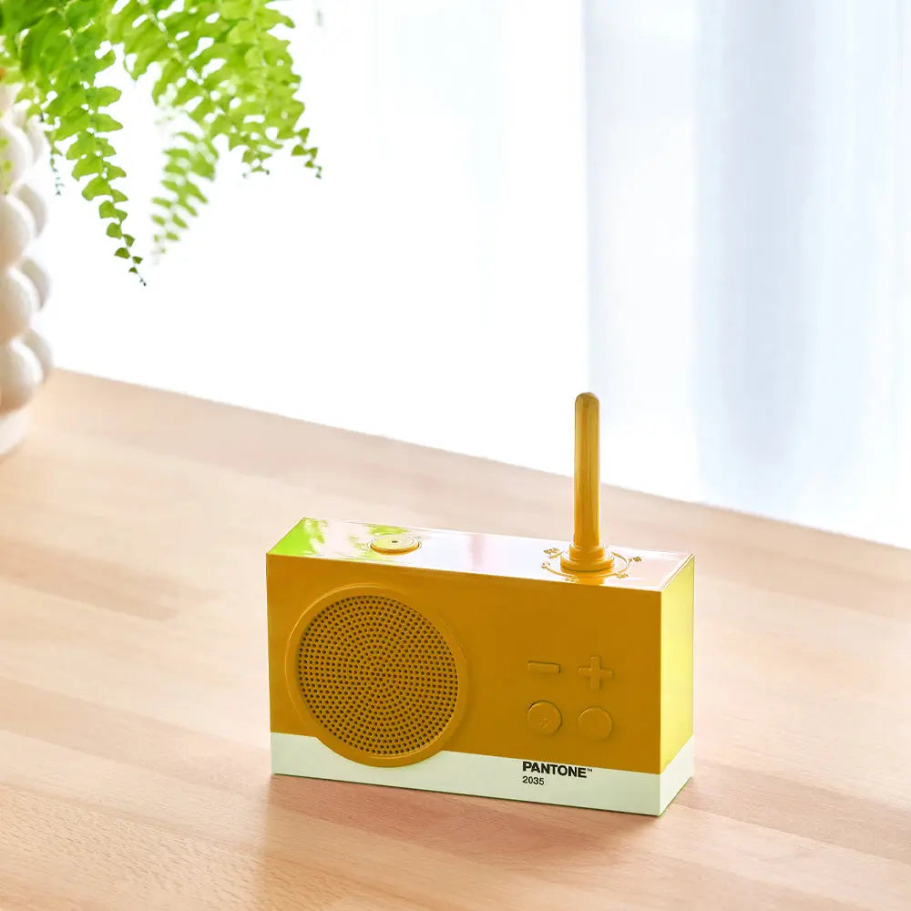 Lexon Thykho 3 Fm Radio & Bluetooth Speaker PANTONE -Yellow Lexon