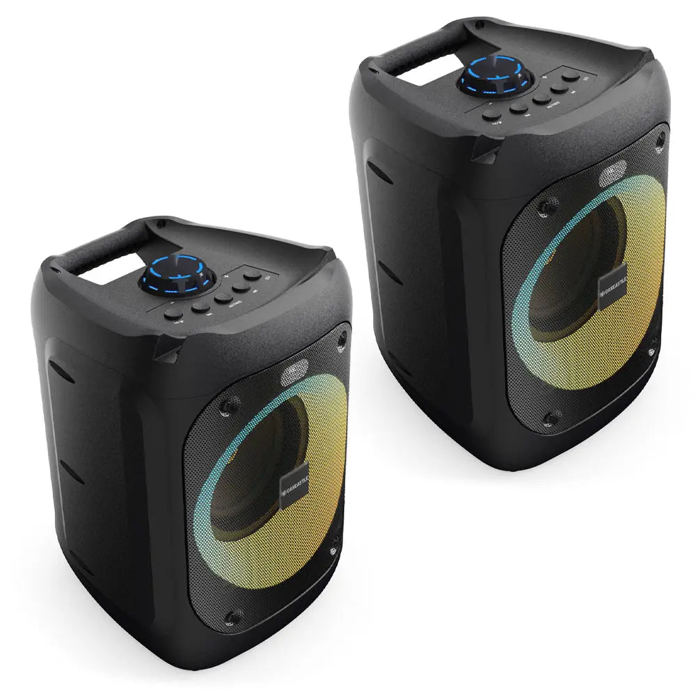 Majority PS100 - Bundled Party Speaker 40w Bluetooth Karaoke-DJ-Party-PA System - Black Majority