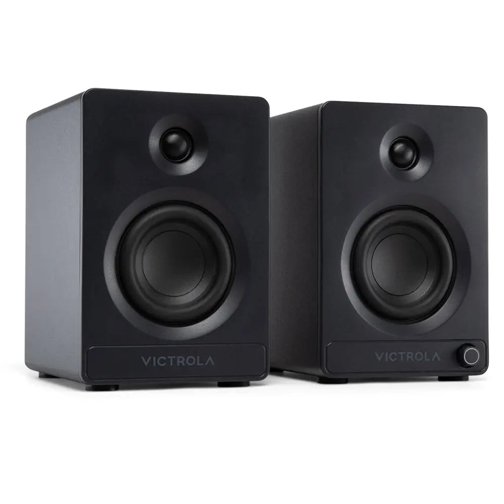 Victrola Tempo Bookshelf Speakers - Black Victrola