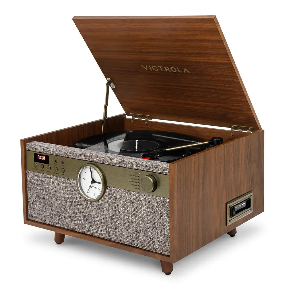 Victrola Century Signature 6-in-1 Wood Record Player - Walnut Victrola