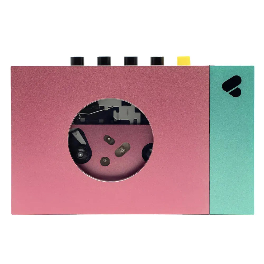We Are Rewind Portable Cassette Player & Recorder - Edith, Pink & Green We Are Rewind