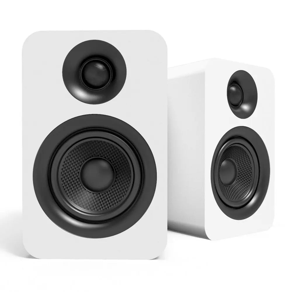 Kanto YU Passive 4" Speakers with 1" Silk Dome Tweeter and 4" Kevlar Woofer - White, Pair Kanto