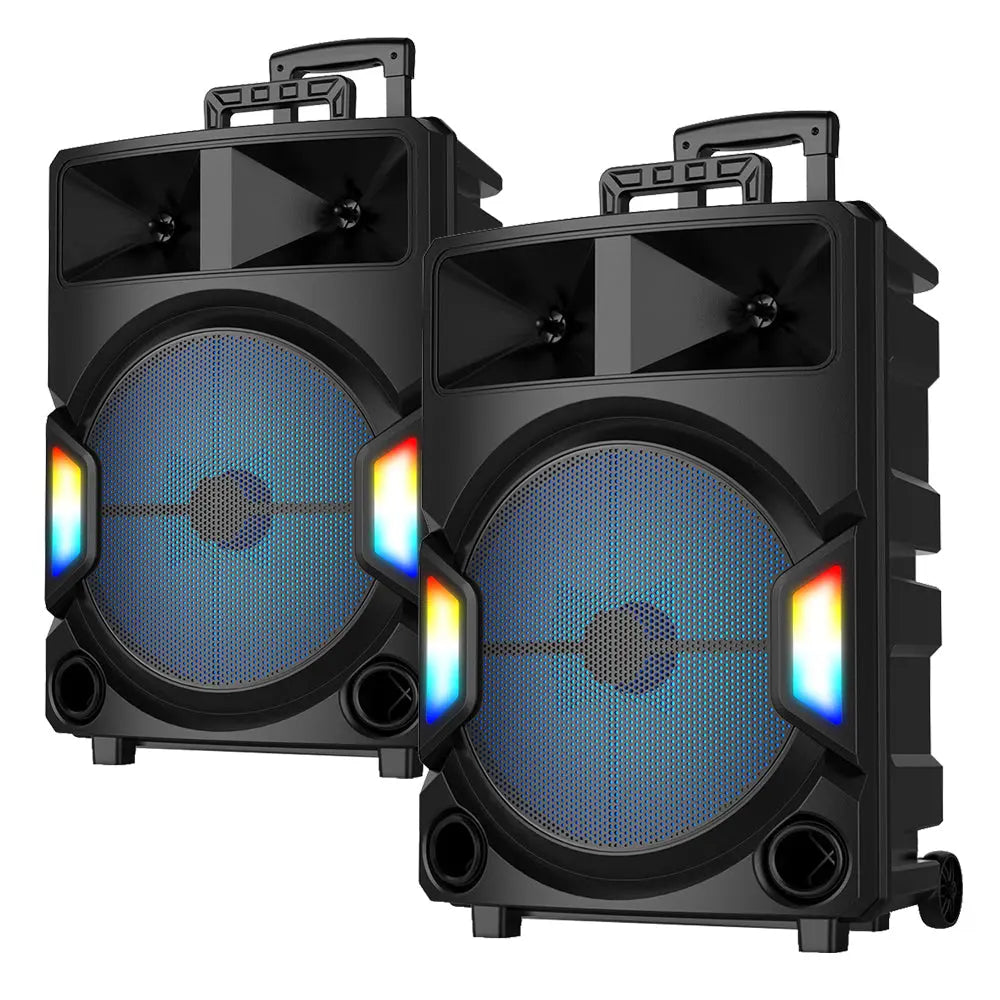 Majority PS500 - Bundled PA System 150w Bluetooth Karaoke-DJ-Party-PA System - Black Majority