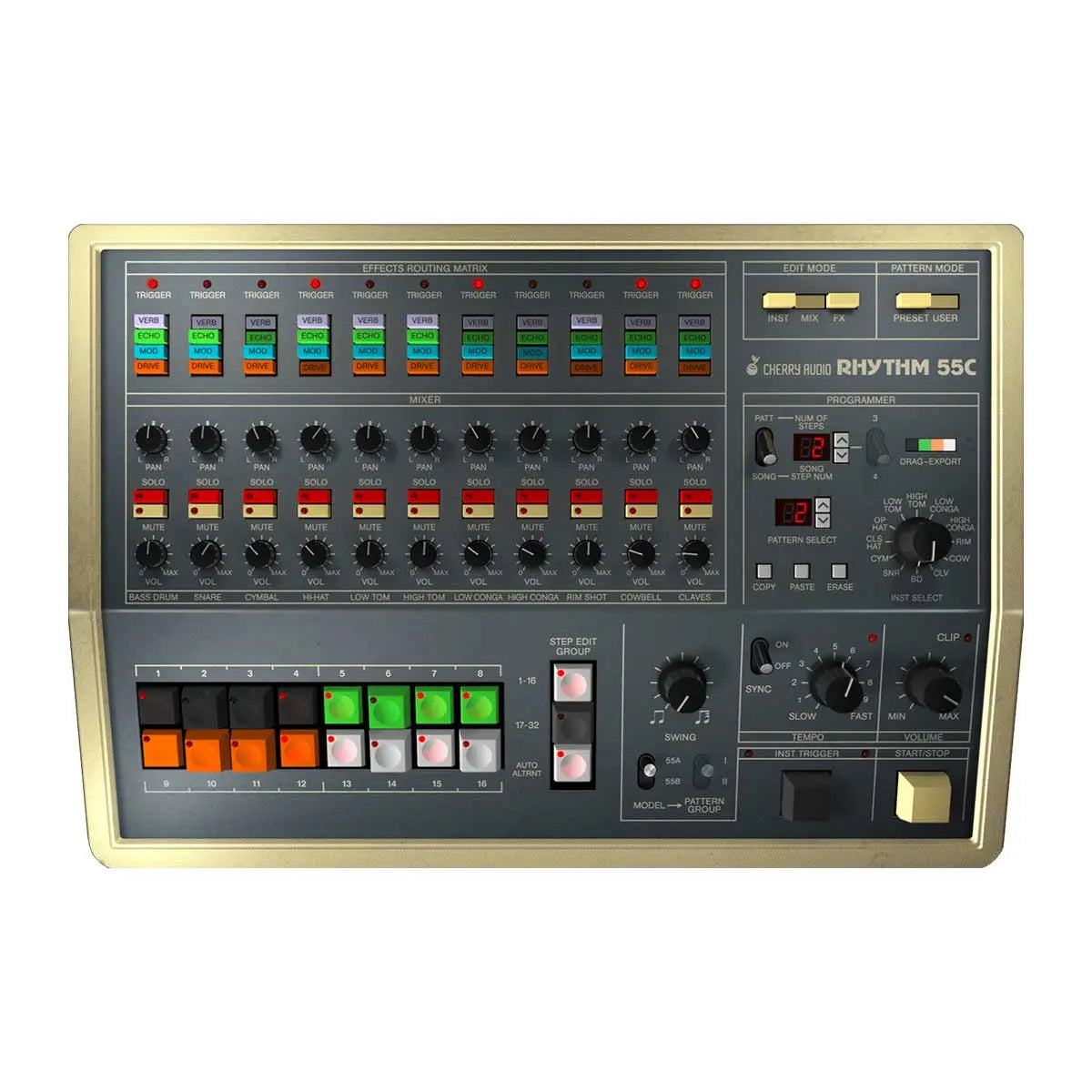 Cherry Audio KR-55C Drum Machine Plug-In (Serial Nr + Download)