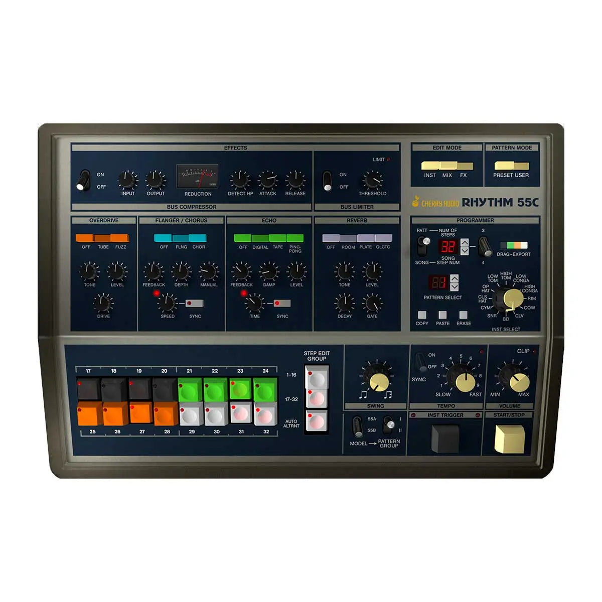 Cherry Audio KR-55C Drum Machine Plug-In (Serial Nr + Download)