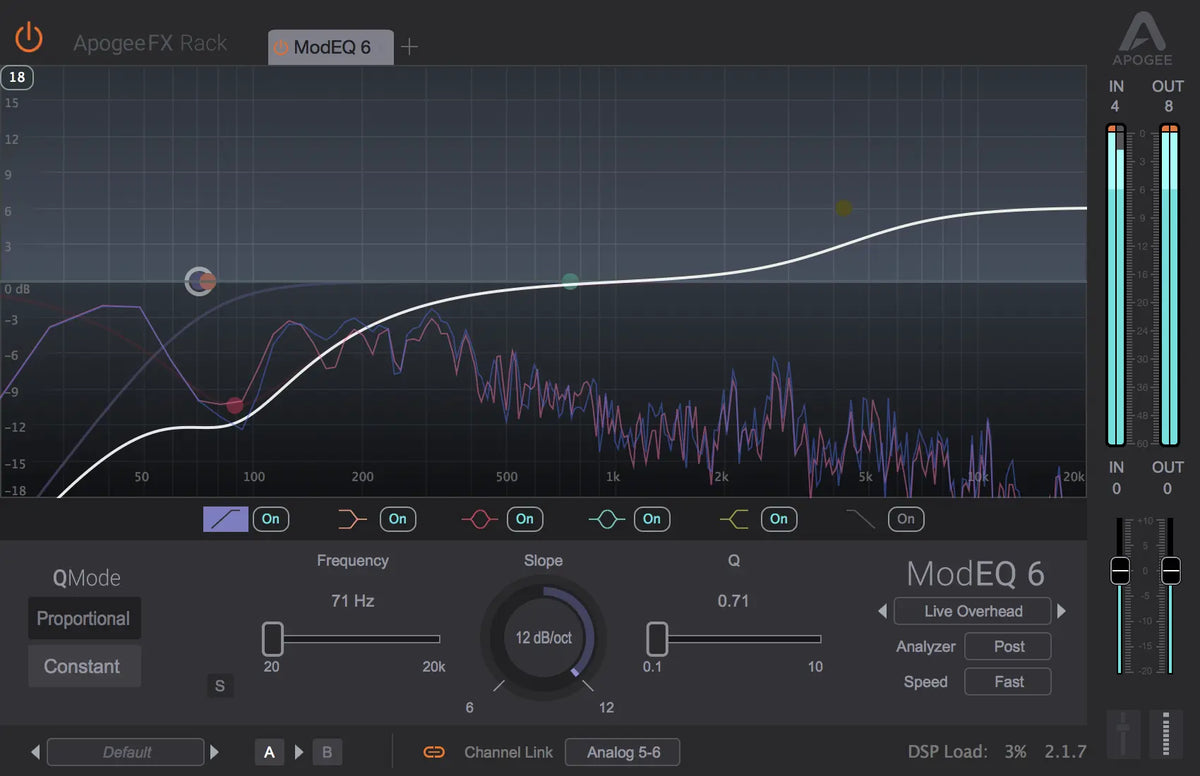 Apogee ModEQ 6 Modern 6 Band Visual Equalizer (Serial nr + Download) Apogee