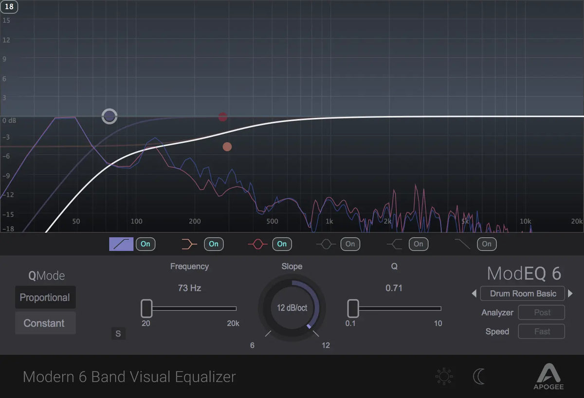 Apogee ModEQ 6 Modern 6 Band Visual Equalizer (Serial nr + Download) Apogee