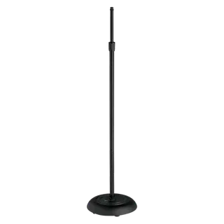 AtlasIED All purpose straight microphone stand. Round Base, 89mm - 160mm extension. Black AtlasIED