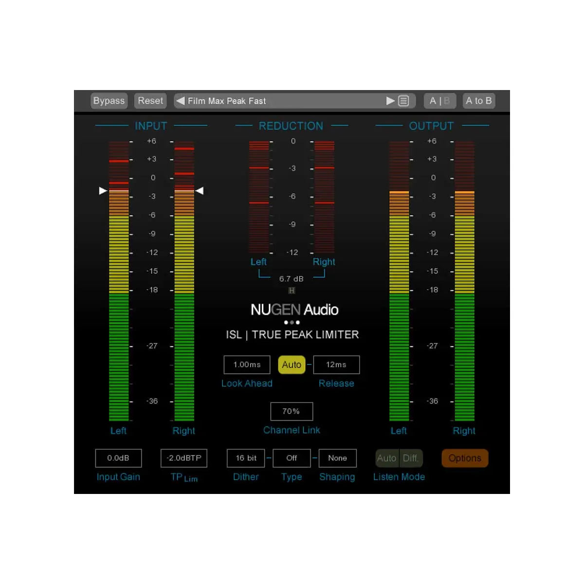Nugen Audio ISL 2 Inter Sample Limiter True-Peak limiting NUGEN Audio