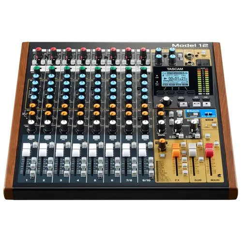 TASCAM Model 12 12-Track Digital Recording Mixer With DAW Controller & Audio Interface