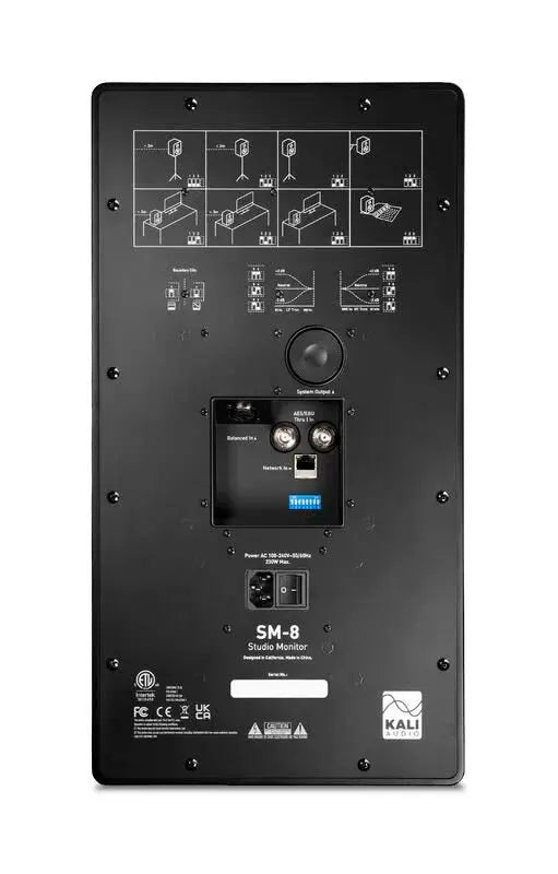 Kali Audio SM-8 8 Inch 3-Way Studio Monitor with Network Control Kali Audio