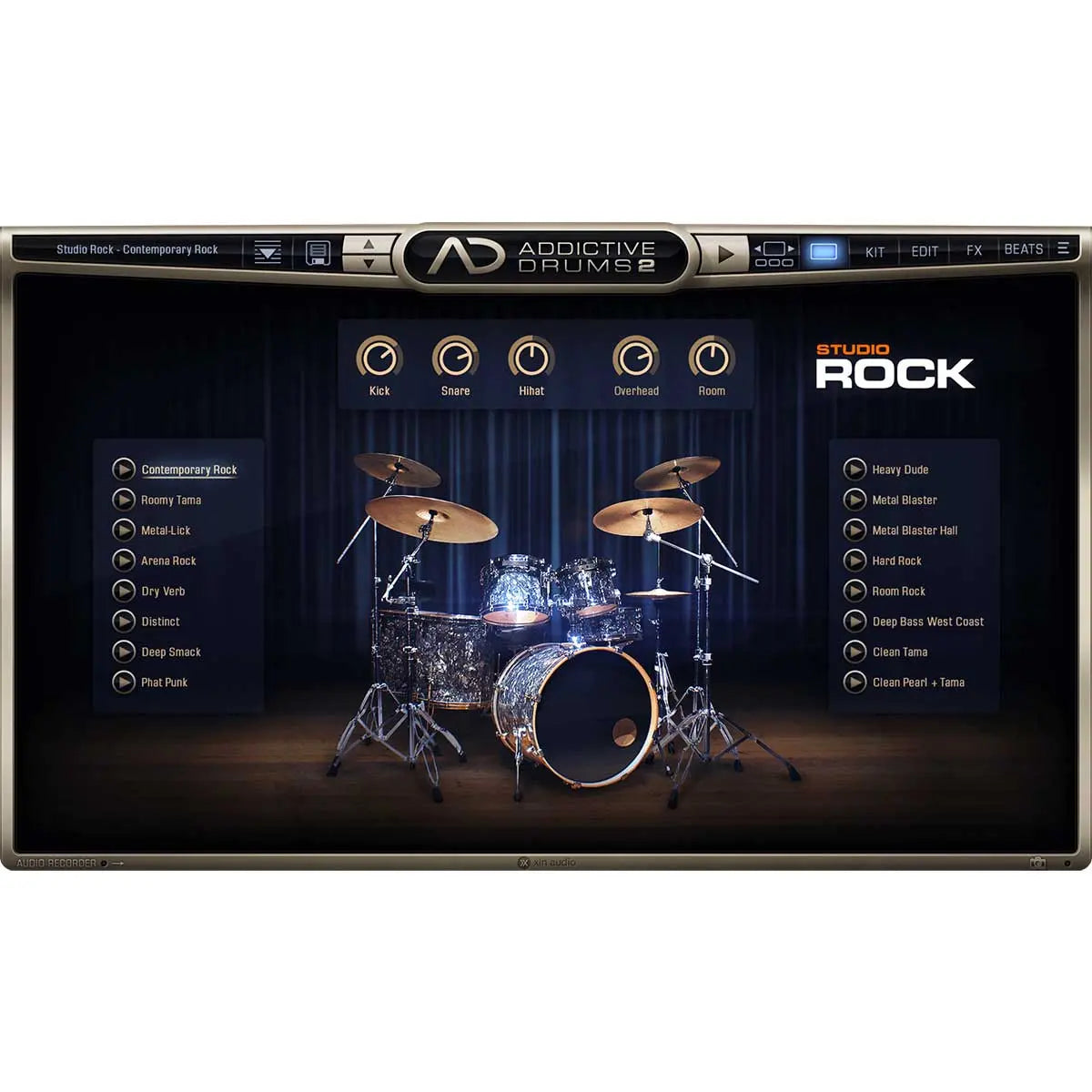 XLN Audio AD2: Studio Rock Expansion Pack (Serial Nr + Download) XLN Audio