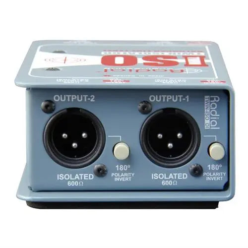 Radial TWIN-ISO Line level isolator, passive 2 ch balanced with high performance transformers