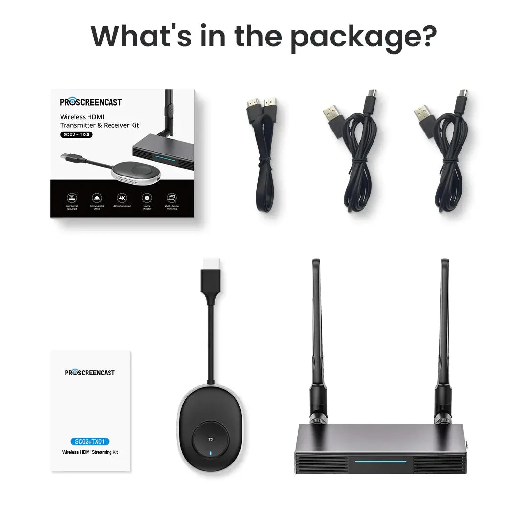 ProScreenCast SC02 4k@30Hz Wireless HDMI Transmitter And Receiver Kit - Koala Audio
