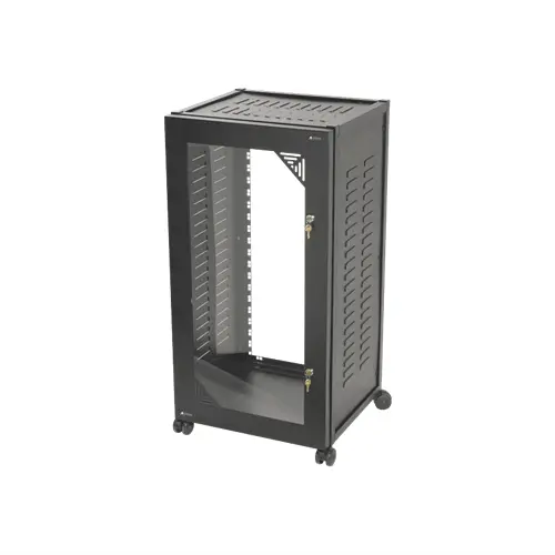 Australian Monitor SRF21-KIT 21U Floormounted Rack with wheels, side panels and doors