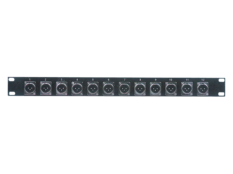 Australian Monitor ATC6512M 12 Male XLR Patch Panel 1RU