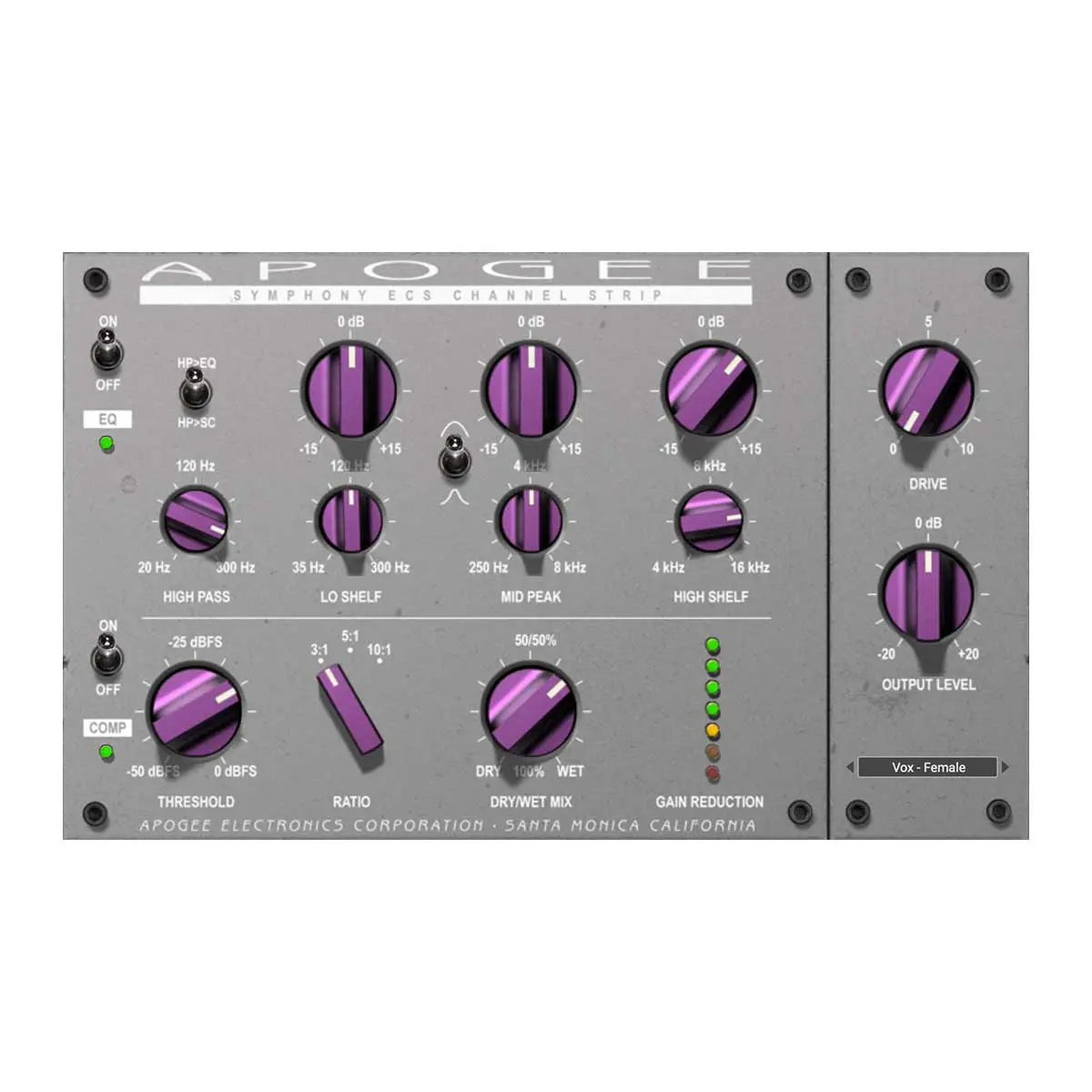 Apogee Symphony ECS Channel Strip (Serial Nr + Download) Apogee