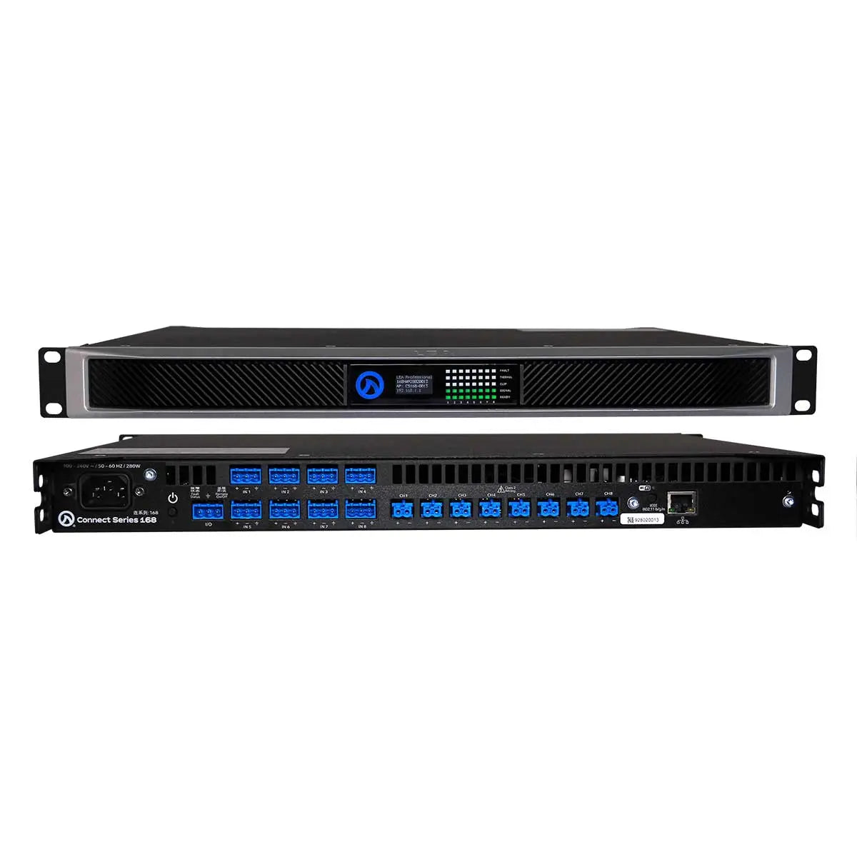 LEA CS168 Smart Power Amp - 8 Channels - 160 Watts per Channel