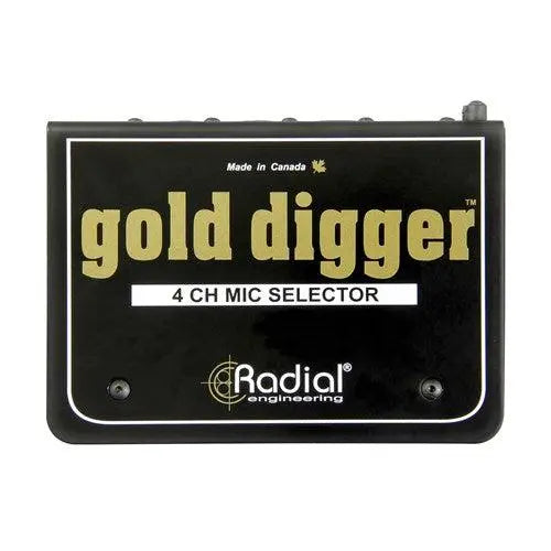 Radial Golddigger 4-Channel Mic Selector - Koala Audio