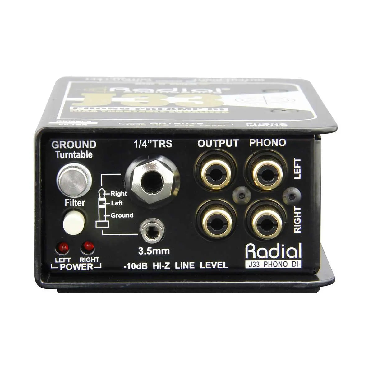 Radial J33 Turntable pre-amp & DI box - Koala Audio