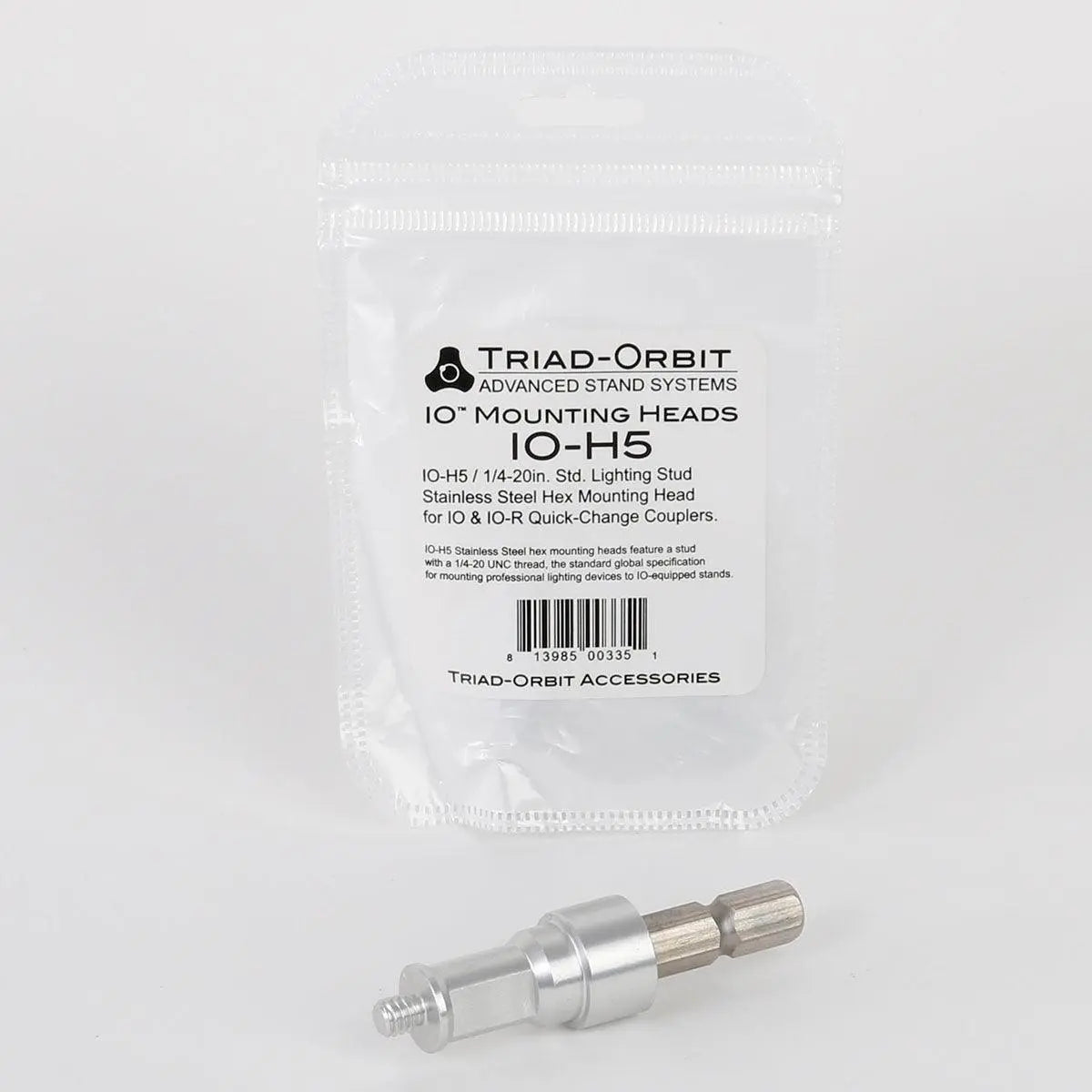 Triad-Orbit H5 IO Lighting Quick-Change Coupler Head, Brass - Koala Audio