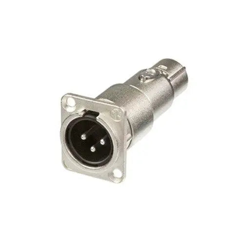 Neutrik NA3MDF Male to Female XR D-Flange Chassis Mount Connector - Koala Audio
