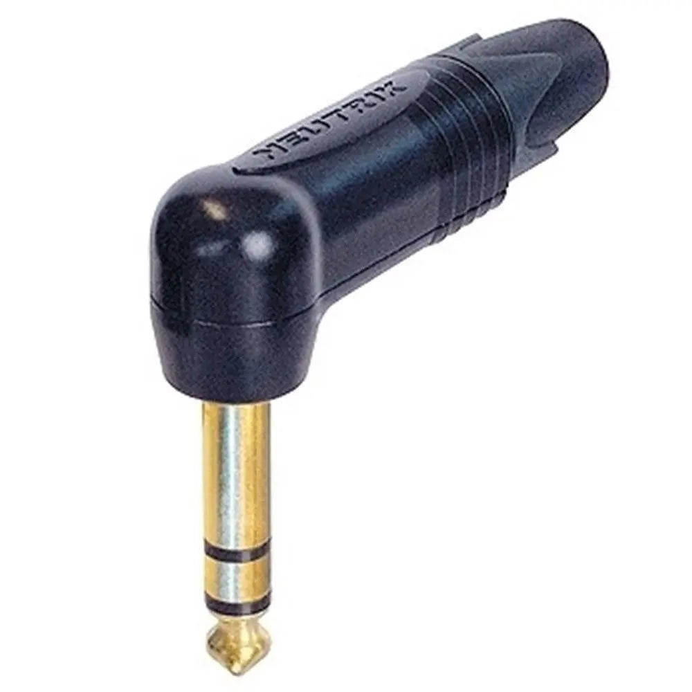 Neutrik NP3RX-B Right Angle Jack Plug - Stereo Gold Contacts/Black Shell - Koala Audio