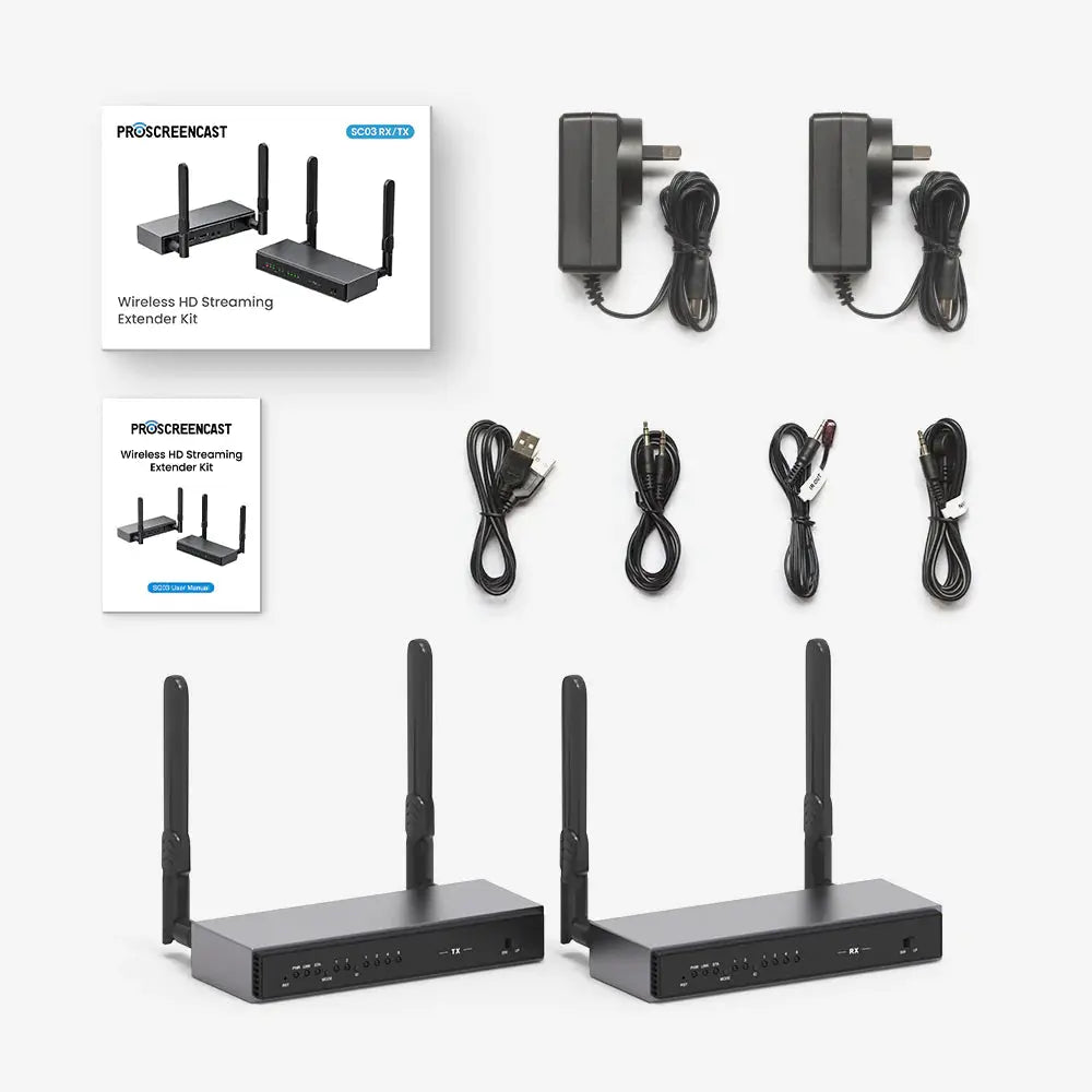 ProScreenCast SC03 Wireless Transmitter HDMI Extender Full HD 1080P@60Hz - Koala Audio